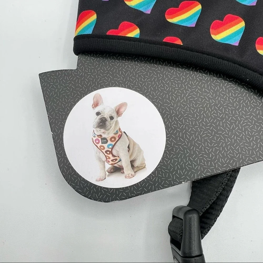 Fuzz Yard Rainbow Hearts Dog Harness Dog’s Size Large